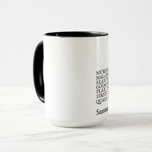 Taza Obra Samuel Beckett Mok (Voorkant links)