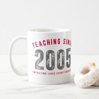 Taza para profesores Teaching since 2005 Koffiemok