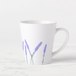 Taza personalizable con lavandas latte mok