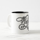 Taza respect tweekleurige koffiemok (Voorkant links)