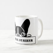 Taza Stalker Frenchie Koffiemok (Voorkant rechts)