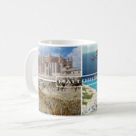 taza varias fotos de la isla de Mallorca Koffiemok