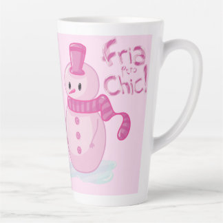 Tazas para café latte con muñeco de nieve mok