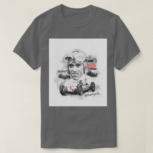 Tazio Nuvolari T-shirt (Design voorkant)