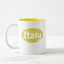 Tazza Gialla Italia | Italie Mug