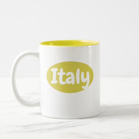 Tazza Gialla Italia | Italie Mug (Gauche)