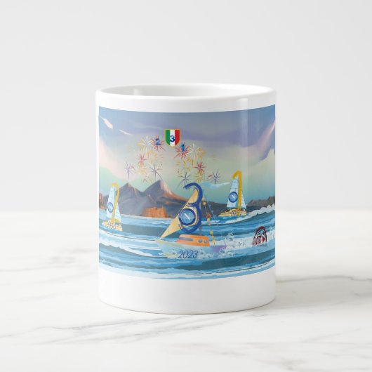 Tazza herdenking scudetto Napoli 2023 Extra Grote Beker (Voorkant)