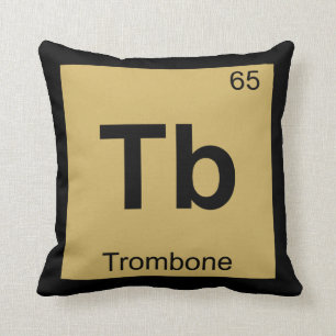 Tb - Periodieke Tabel voor de chemie van trombone Kussen