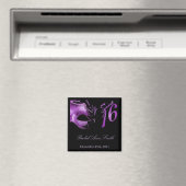 {TBA} 2"x2" Sweet 16 Purple Lilac Favor Magnet (In Situ (Lave-vaisselle))