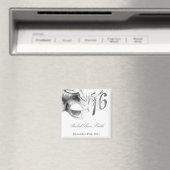 {TBA} 2"x2" Sweet 16 Silver Party Favor Magnet (In Situ (Lave-vaisselle))