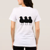 TBA AWARD WINNER 3 Black Robins Gepersonaliseerd Tri-Blend Shirt (Achterkant)