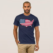 TBA AWARD WINNER American Map Flag T-shirt (Voorkant volledig)