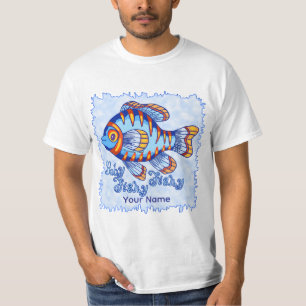 TBA Baby Blue Visje T-shirt