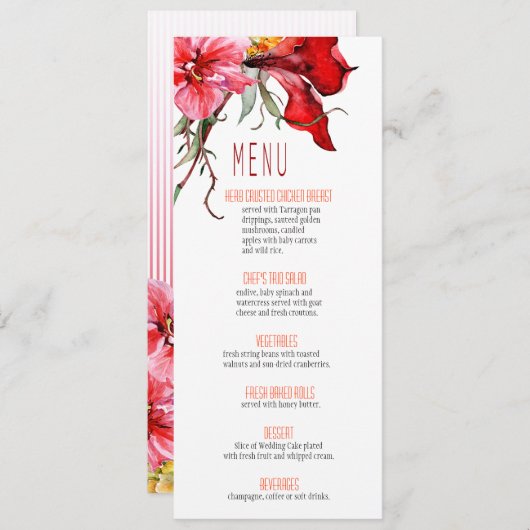 : : Tba : : Flora Botanica fleurit le menu de (Devant / Derrière)