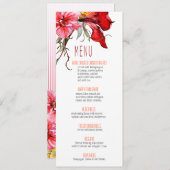 ::TBA: Flora Botanica Flowers Wedding Menu (Voorkant / Achterkant)