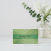 {TBA} Grunge Floral Green Trendy Carte de visite (Debout devant)