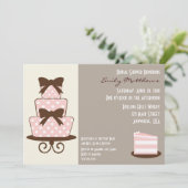 {TBA} Invitation Chic Rose & Brown (Debout devant)