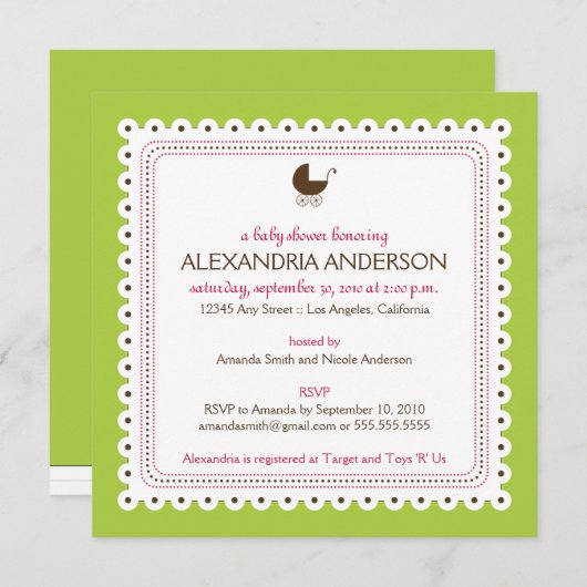 {Tba} Invitation faite sur commande précieuse de (Devant / Derrière)