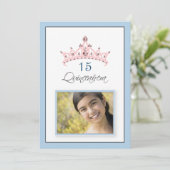 {Tba} Invitation ornée de bijoux rose de (Debout devant)