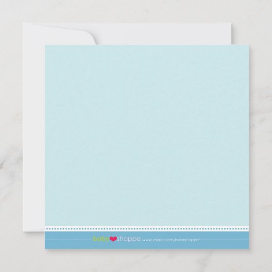 {TBA} Kostbaar Gingham (blauw) Geboorteaankondigin Aankondiging (Achterkant)