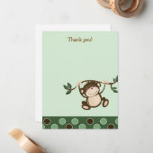 {TBA} MONKEY PLAY Monkeys Flat Dank u Notitiekaartje (Voorkant / Achterkant in situ)