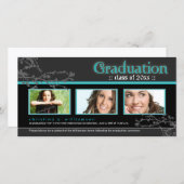 {TBA} Mystic Goth Graduation Faire-part (aqua) (Devant / Derrière)