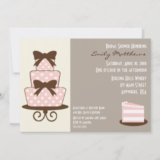 {TBA} Roze & Bruin Uitnodiging