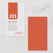 {TBA} Simple Monogram Designer Visitekaartje (Voorkant / Achterkant)