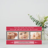 {TBA} Tiny Hands, Tiny Feet Geboorteaankondiging Aankondiging (Staand voorkant)