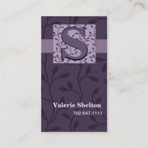 TBA Trendy Damask Bud Vines Visitekaartje