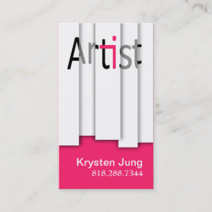 ::TBA: Vette grafische artiest - Verspreide panele Visitekaartje