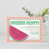 {TBA} Watermelon Summer Cookout/BBQ Uitnodiging (Staand voorkant)
