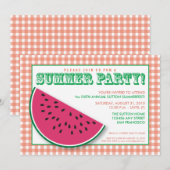 {TBA} Watermelon Summer Cookout/BBQ Uitnodiging (Voorkant / Achterkant)