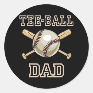 Tball Dad T Ball T-shirt Ball Dad Sport Fathers Ronde Sticker