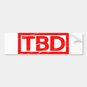 TBD Stempel Bumpersticker