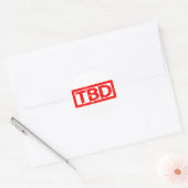TBD Stempel Ronde Sticker (Envelop)