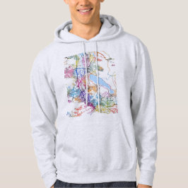Tbilisi Georgia City Map Hoodie