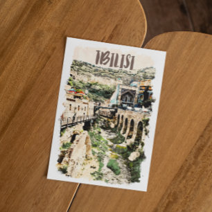 Tbilisi Georgia City Uitzicht Briefkaart