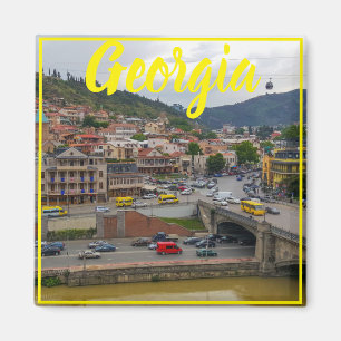 Tbilisi Georgia City Uitzicht Cityscape Architectu Magneet