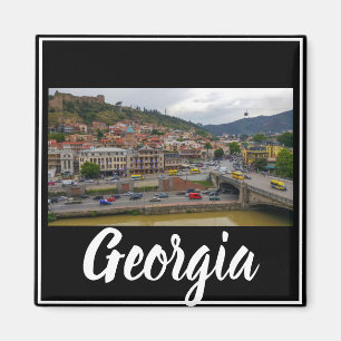 Tbilisi Georgia City Uitzicht Cityscape Architectu Magneet