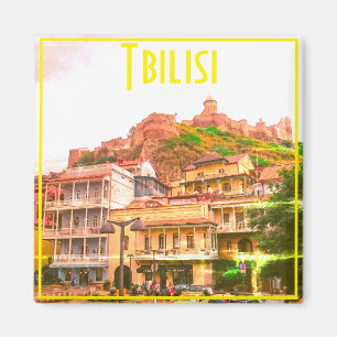 Tbilisi Georgia City Uitzicht Cityscape Architectu Magneet