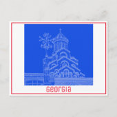 Tbilisi Georgia Cityscape Sameba Architecture Briefkaart (Voorkant)