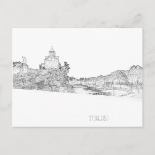 Tbilisi Georgia Cityscape Street Architecture Briefkaart