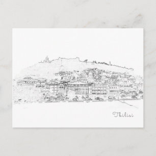 Tbilisi Georgia Cityscape Street Architecture Briefkaart