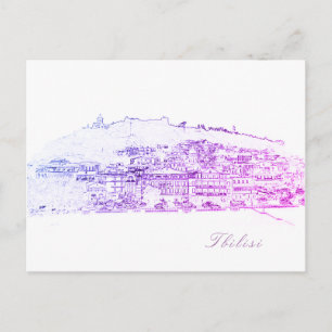 Tbilisi Georgia Cityscape Street Architecture Briefkaart