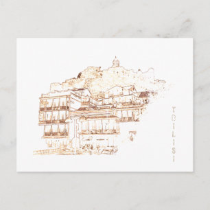 Tbilisi Georgia Cityscape Street Architecture Briefkaart