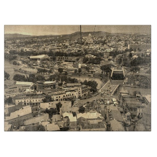 Tbilisi Georgia Cityscape Street Architecture Snijplank (Voorkant)