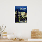 Tbilisi, Georgia, grote stad, oud poster (Keuken)