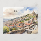 Tbilisi waterverf kunst briefkaart (Voorkant)