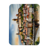 Tbilisi waterverf kunst magneet (Verticaal)